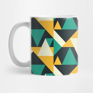 Triangle Geometric Abstract Modern Retro Pattern Mug